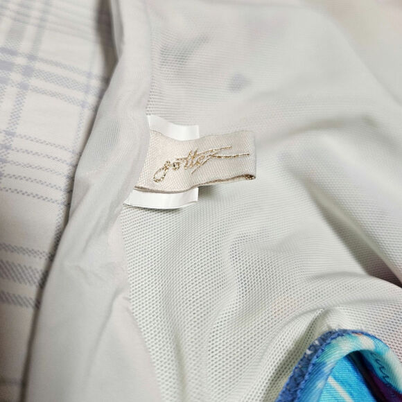 Gottex Square Neck One Piece Swimsuit, Blue Floral, Women's 14 - Picture 5 of 7